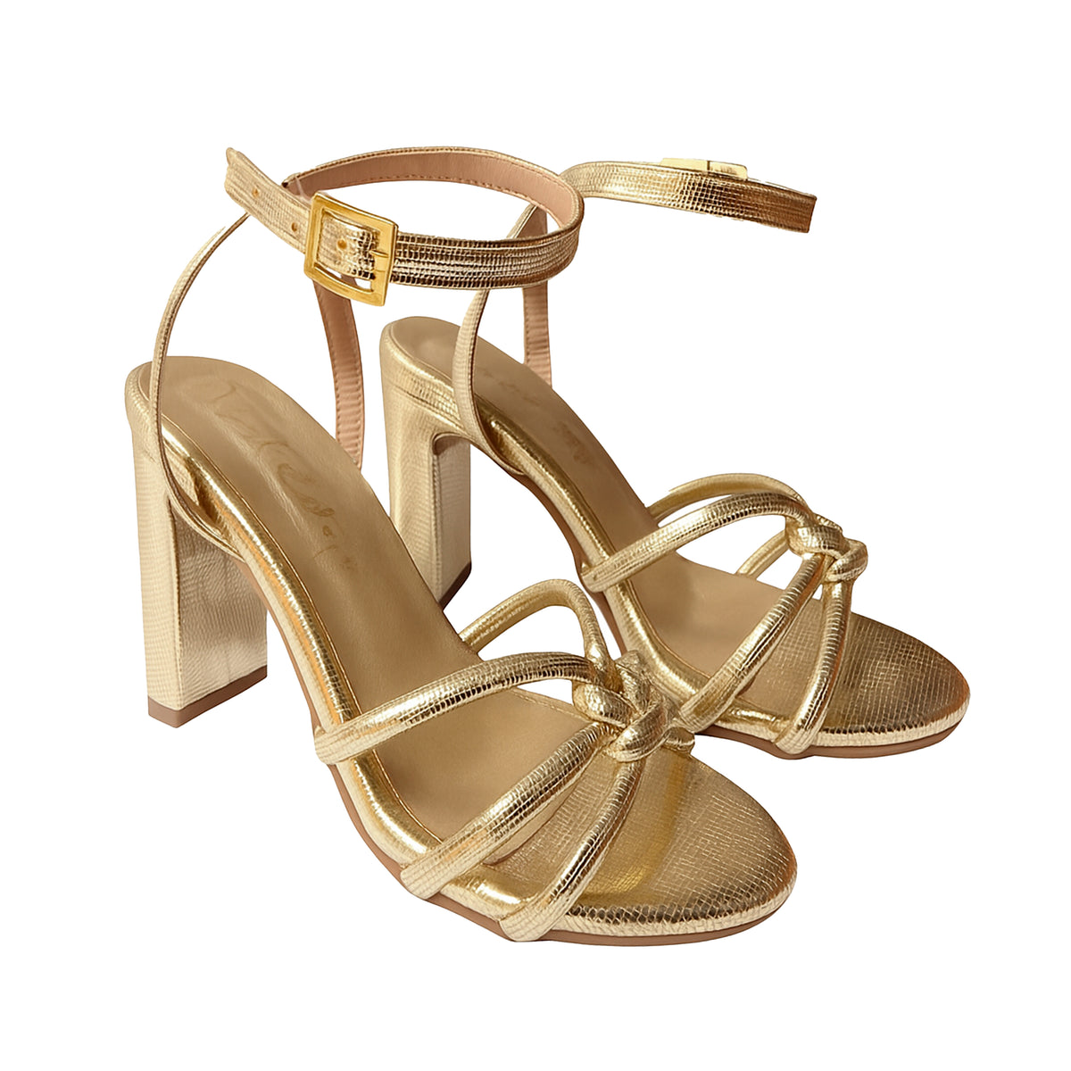 Vera Serena Dorato - Sandalias